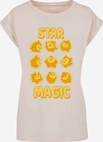 ABSOLUTE CULT Shirt 'Wish - Star Magic Tile' in Beige: voorkant