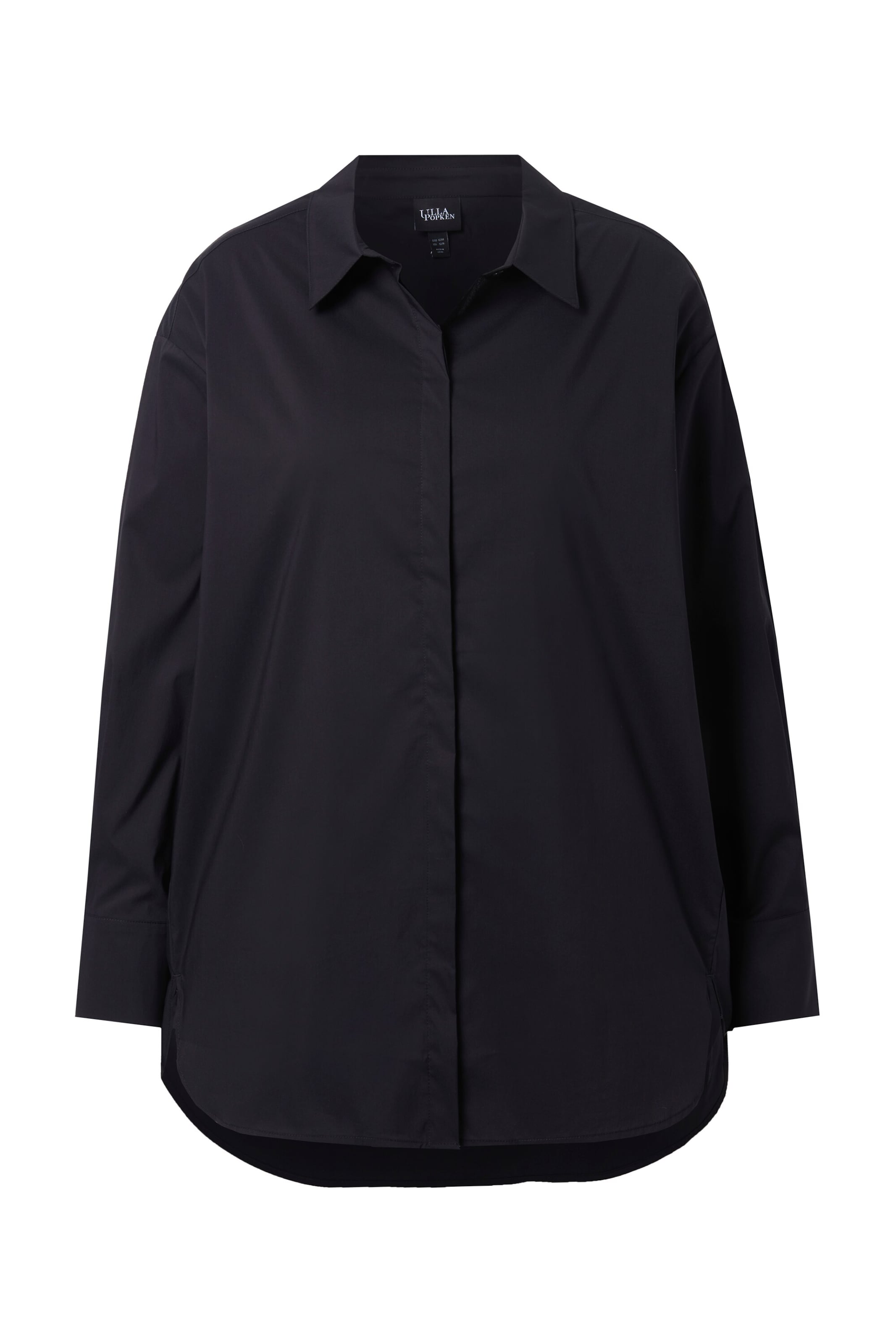 Ulla Popken Bluse in Schwarz: Vorderseite