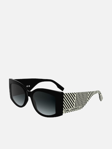 Karl Lagerfeld Sonnenbrille in Schwarz: Vorderseite