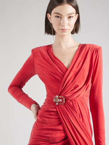 raudona Elisabetta Franchi Vakarinė suknelė