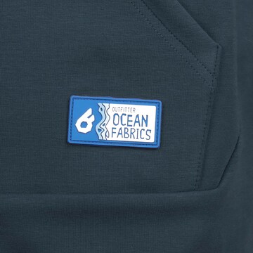 OUTFITTER Zip-Up Hoodie 'Ocean Fafrics Tahi' in Blue