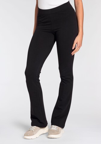 FLASHLIGHTS Boot cut Pants in Black: front