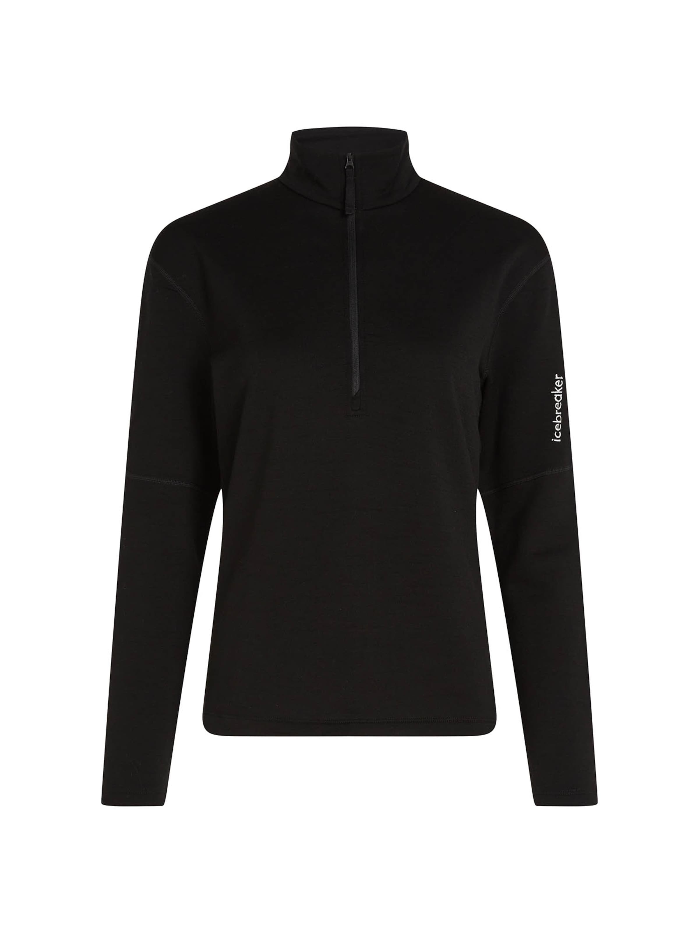 juoda ICEBREAKER Sportinis megztinis: priekis
