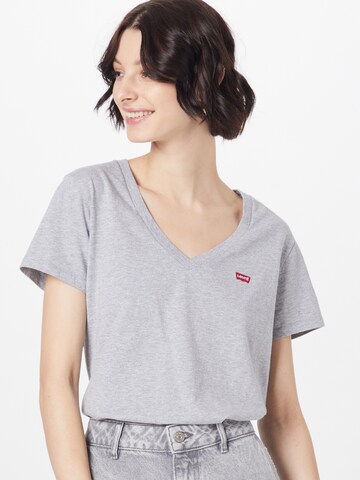 Maglietta '2Pack Vneck Tee' di LEVI'S ® in grigio: frontale