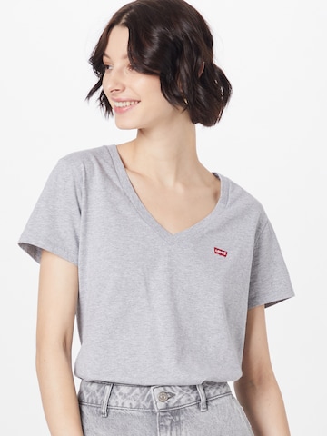 LEVI'S ® Shirt '2Pack Vneck Tee' in Grey: front