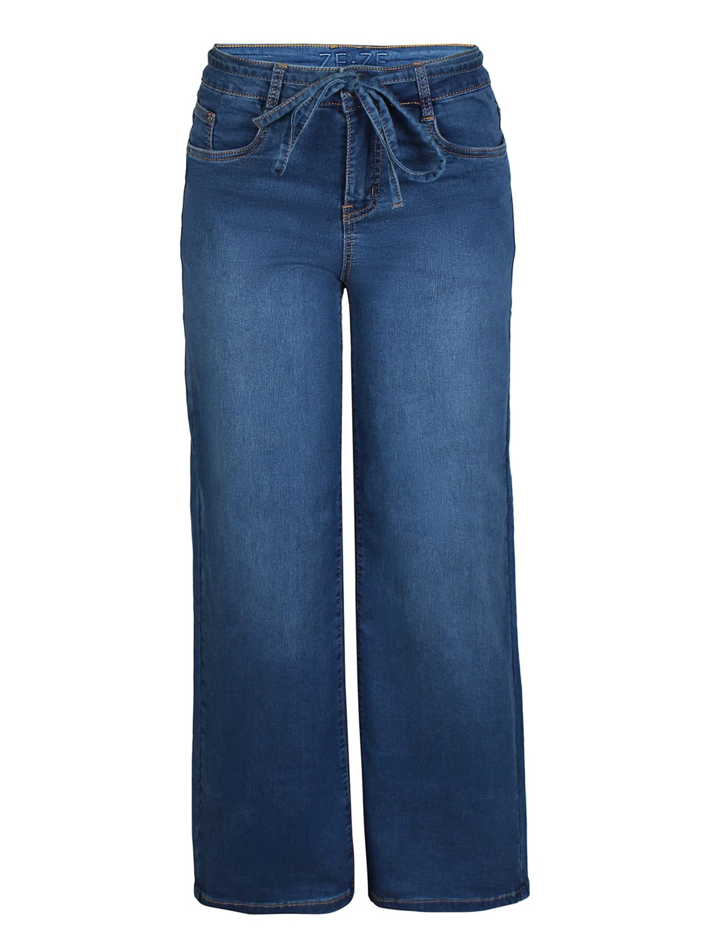 Wide leg Jeans 'Issey 201' di ze-ze in blu: frontale