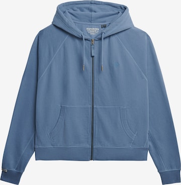 Superdry Sweatjacke in Blau: Vorderseite
