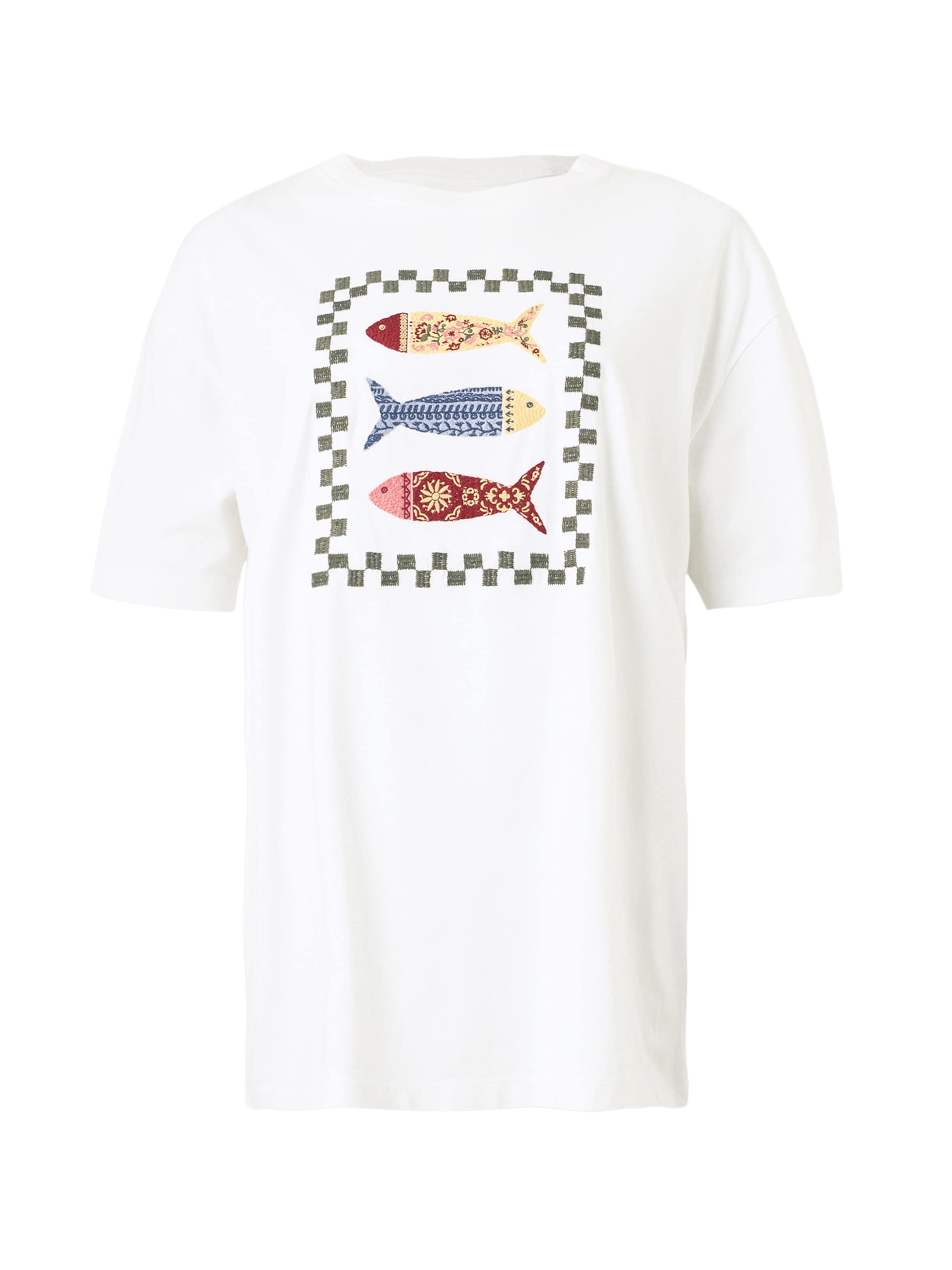 Abercrombie & Fitch Μπλουζάκι σε λευκό: μπροστά