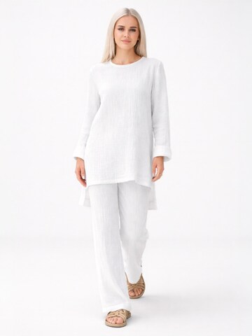 Tenue d'intérieur 'Ayda Modest' WENOR en blanc