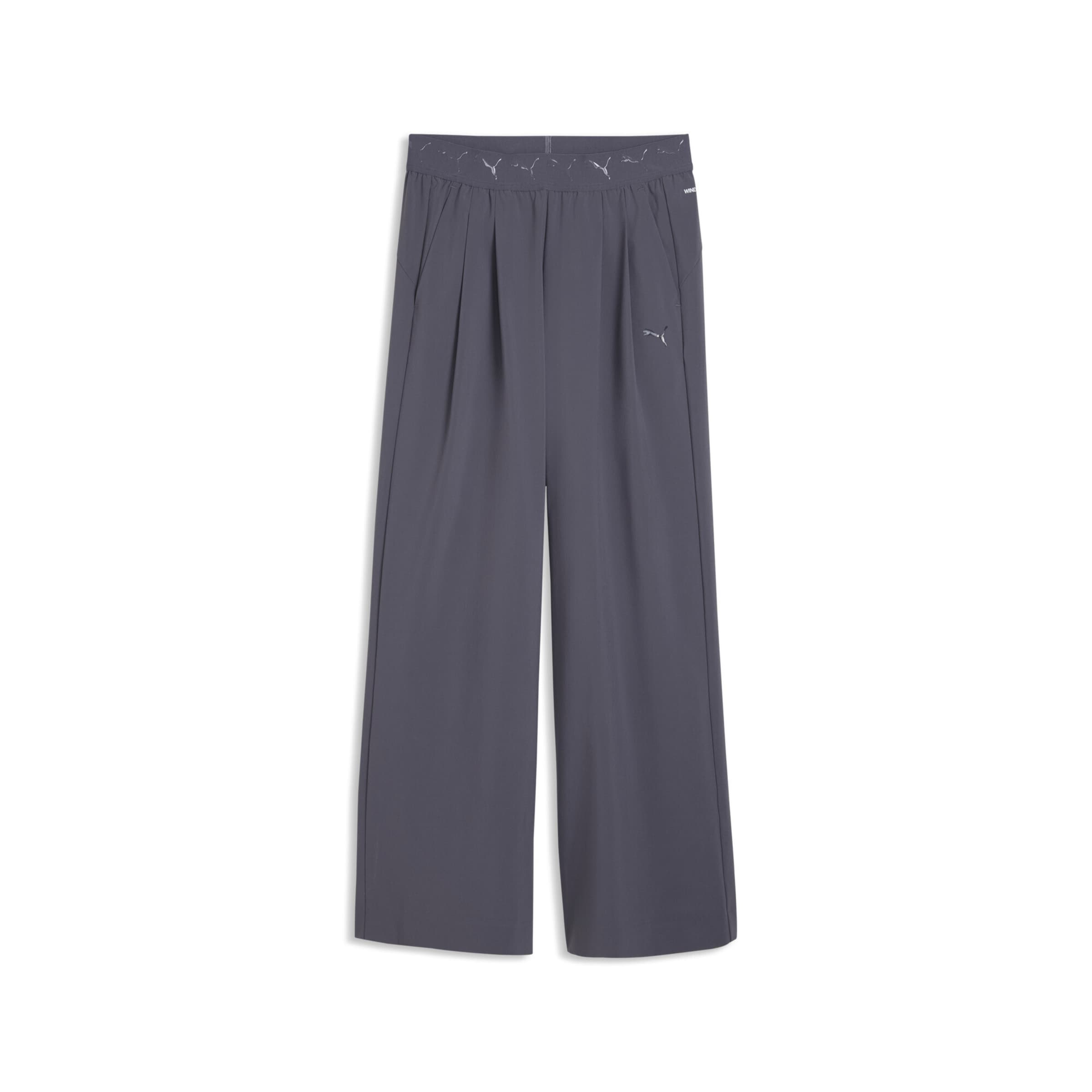 PUMA Loosefit Functionele broek in Grijs: voorkant