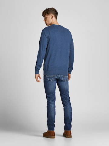 JACK & JONES كنزة صوفية 'Ray' بلون أزرق