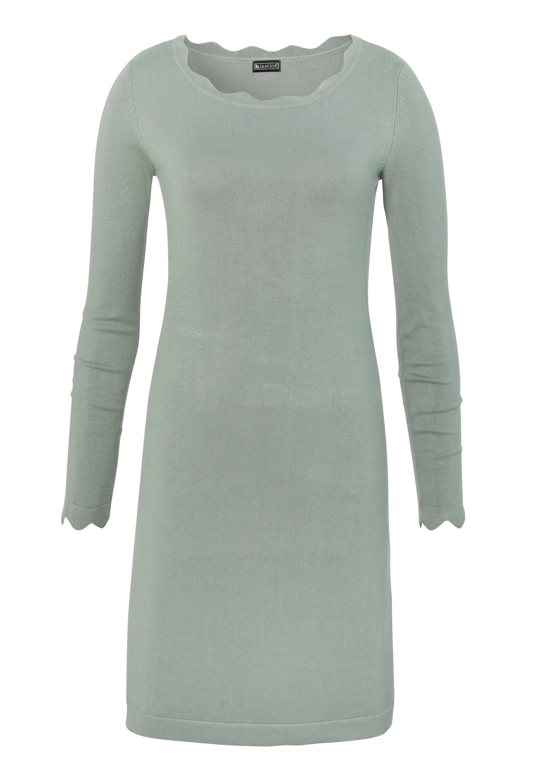 LAURA SCOTT Strickkleid in Grün: Vorderseite