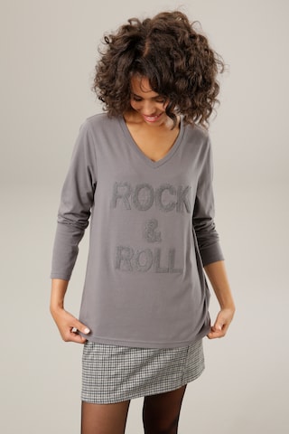 Aniston CASUAL Shirt in Grey: front
