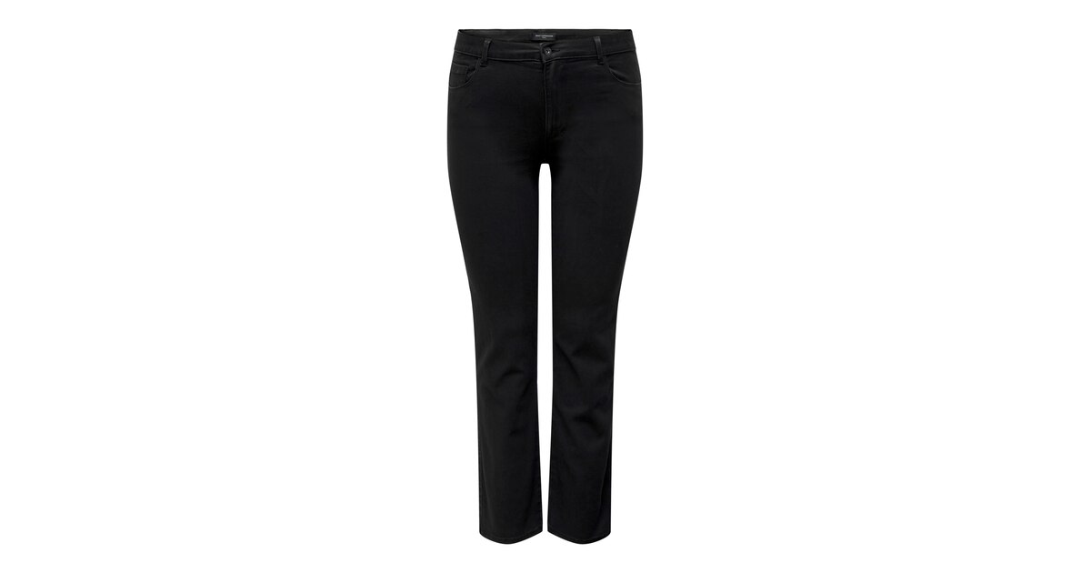 ONLY Carmakoma Dames Caraugusta Hw St DNM Jeans Noos Straight-Fit, zwart, 48W / 34L ONLY Carmakoma Dames Caraugusta Hw St DNM Jeans Noos Straight-Fit, zwart, 48W / 34L