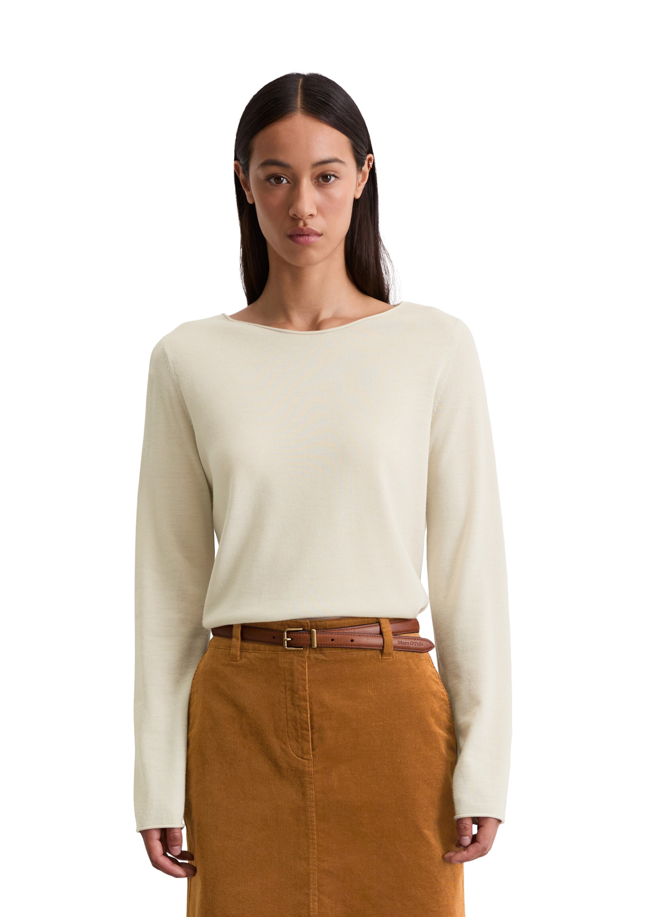 Marc O'Polo Sweater in Beige: front