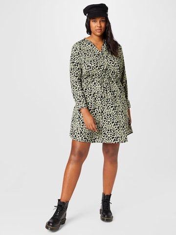 ONLY Curve Shirt Dress 'CORY' in Green