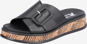 Rieker EVOLUTION Mules 'W0803' in Black: front