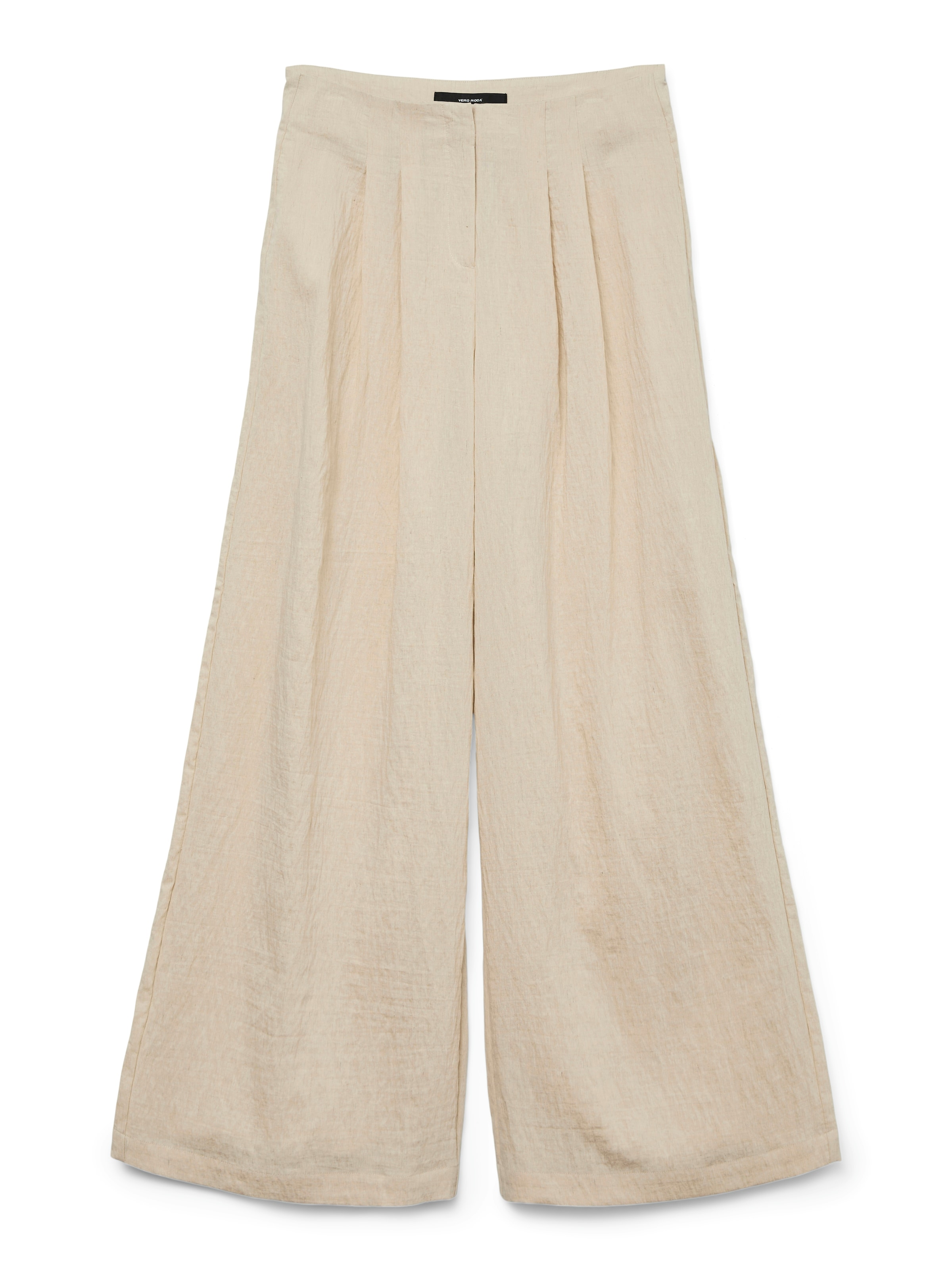 VERO MODA Široký strih Plisované nohavice &#x27;VMFea&#x27; - Béžová: predná strana
