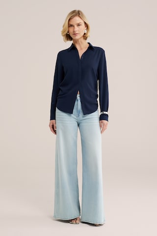 WE Fashion Bluse in Blau