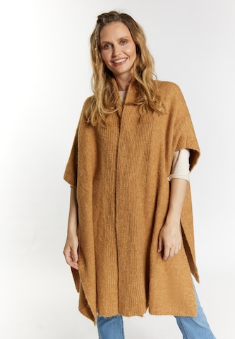 usha FESTIVAL Knit cardigan in Brown: front