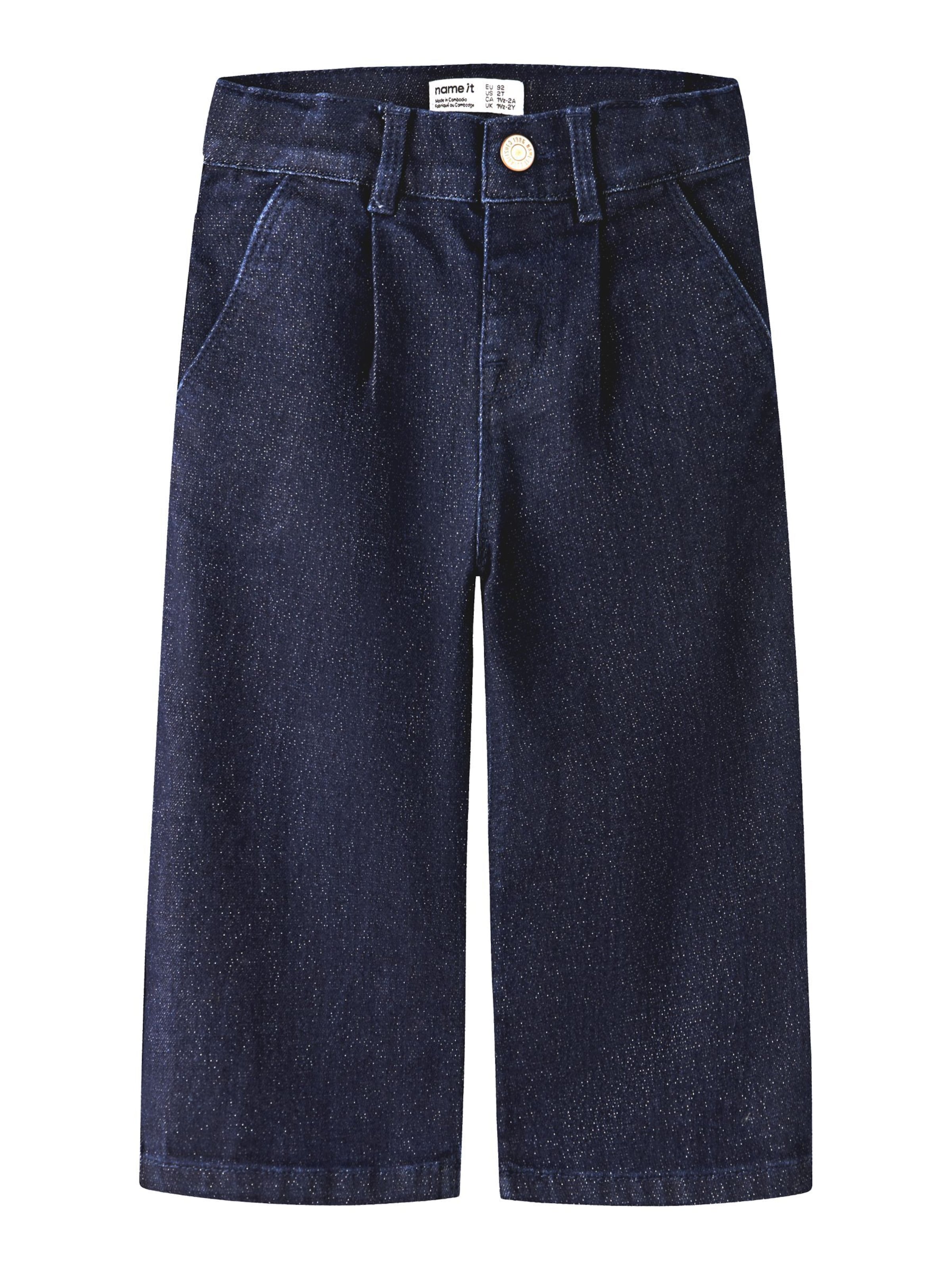 NAME IT - Pierna ancha Vaquero en azul: frente