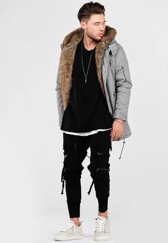 behype Winterparka 'TYLER' in Grau