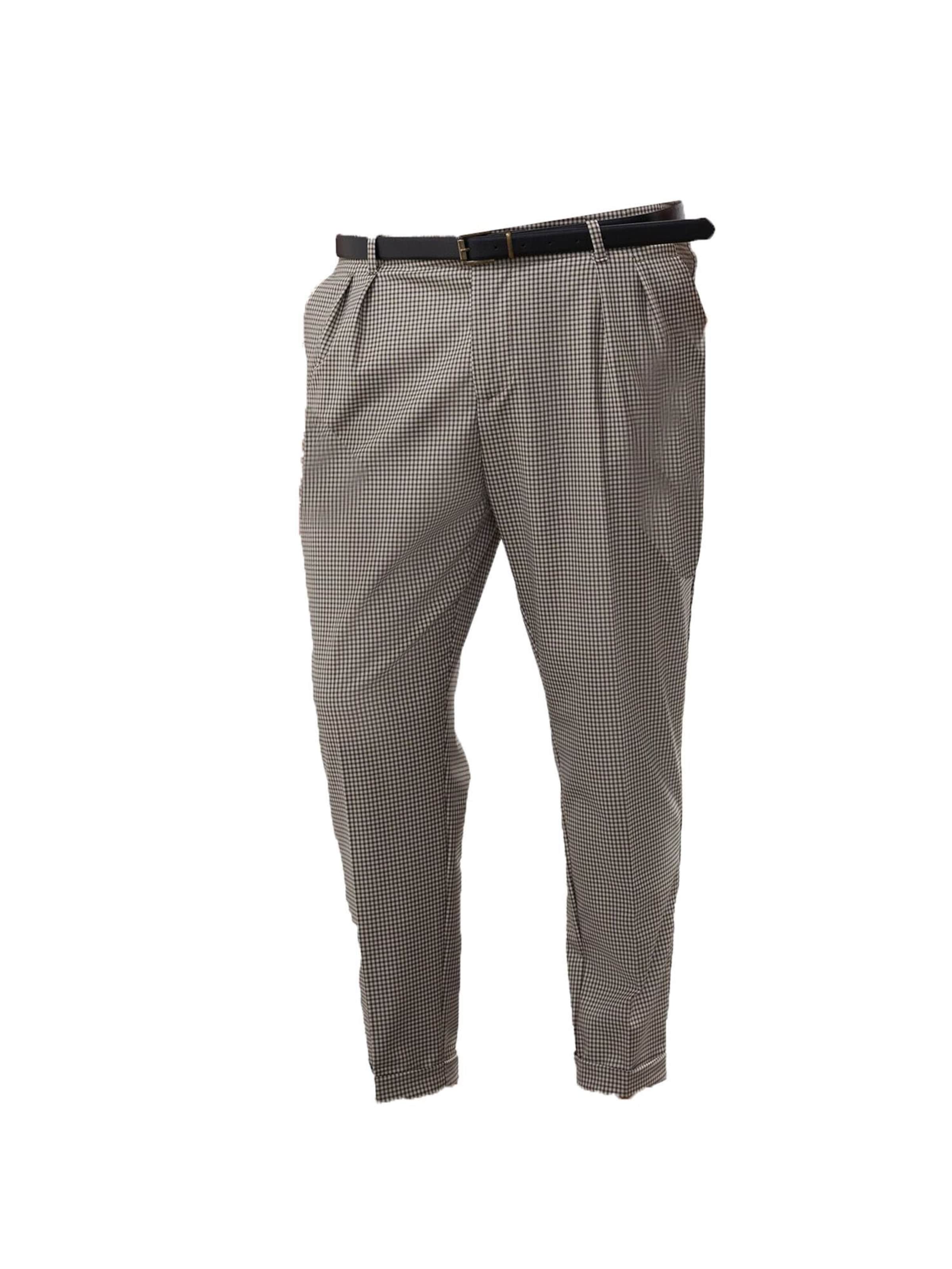 Antioch Tapered Élére vasalt nadrágok - bézs: elől