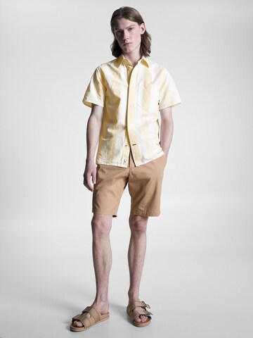 TOMMY HILFIGER Regular Fit Hemd in Gelb