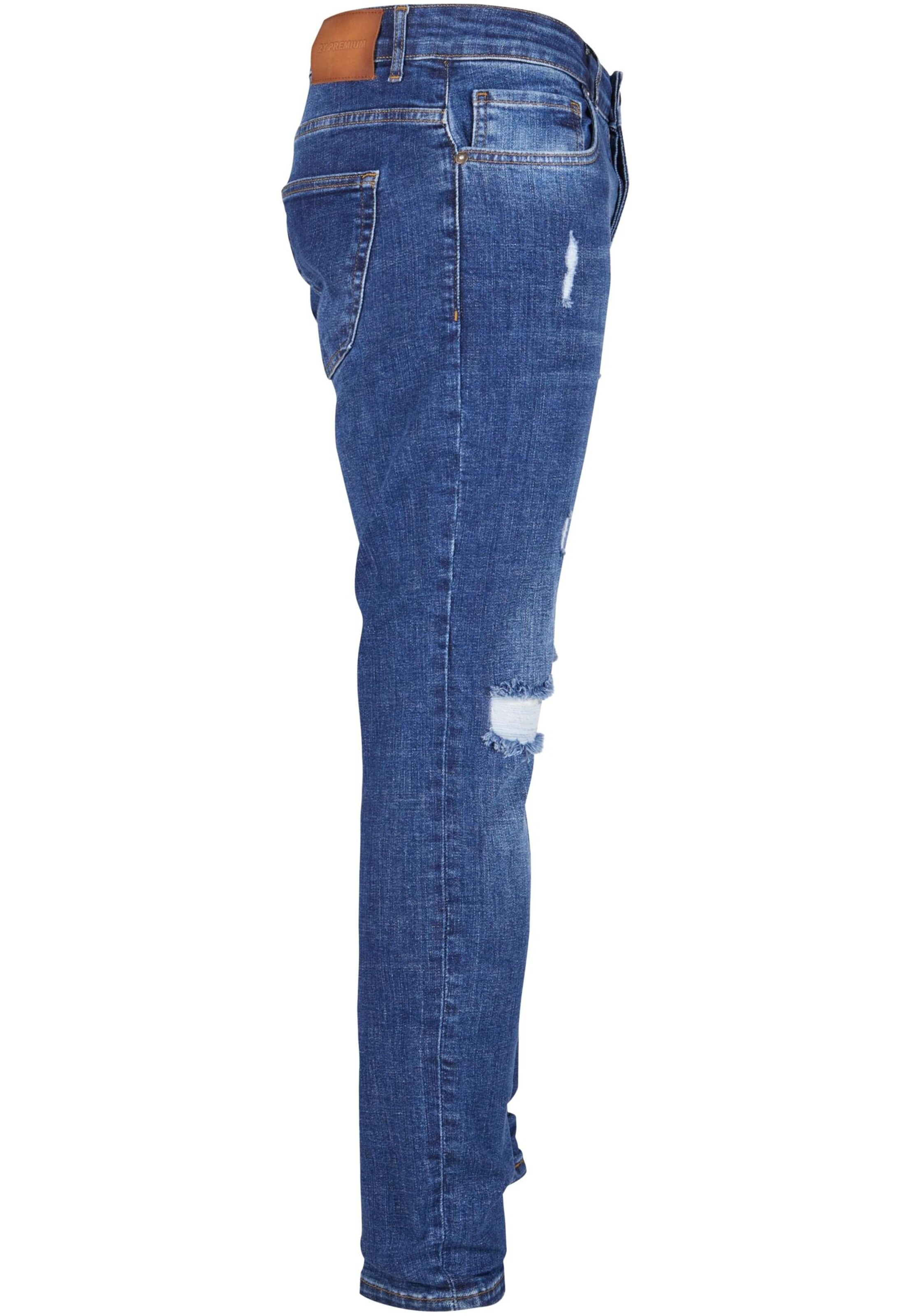 2Y Premium Skinny Jeans in Blauw