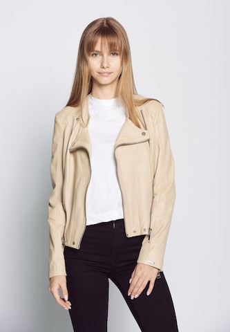 Maze Between-season jacket ' Chrystal ' in Beige: front