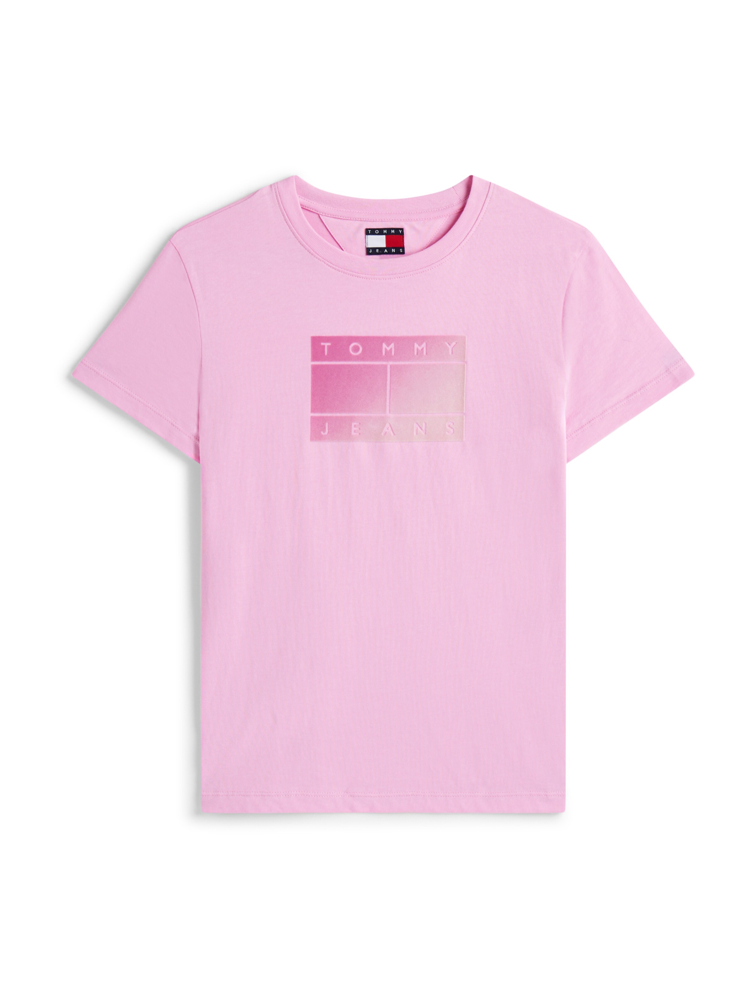 Tommy Jeans Μπλουζάκι σε ροζ: μπροστά