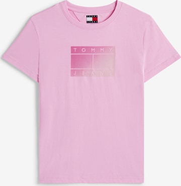 Maglietta di Tommy Jeans in rosa: frontale