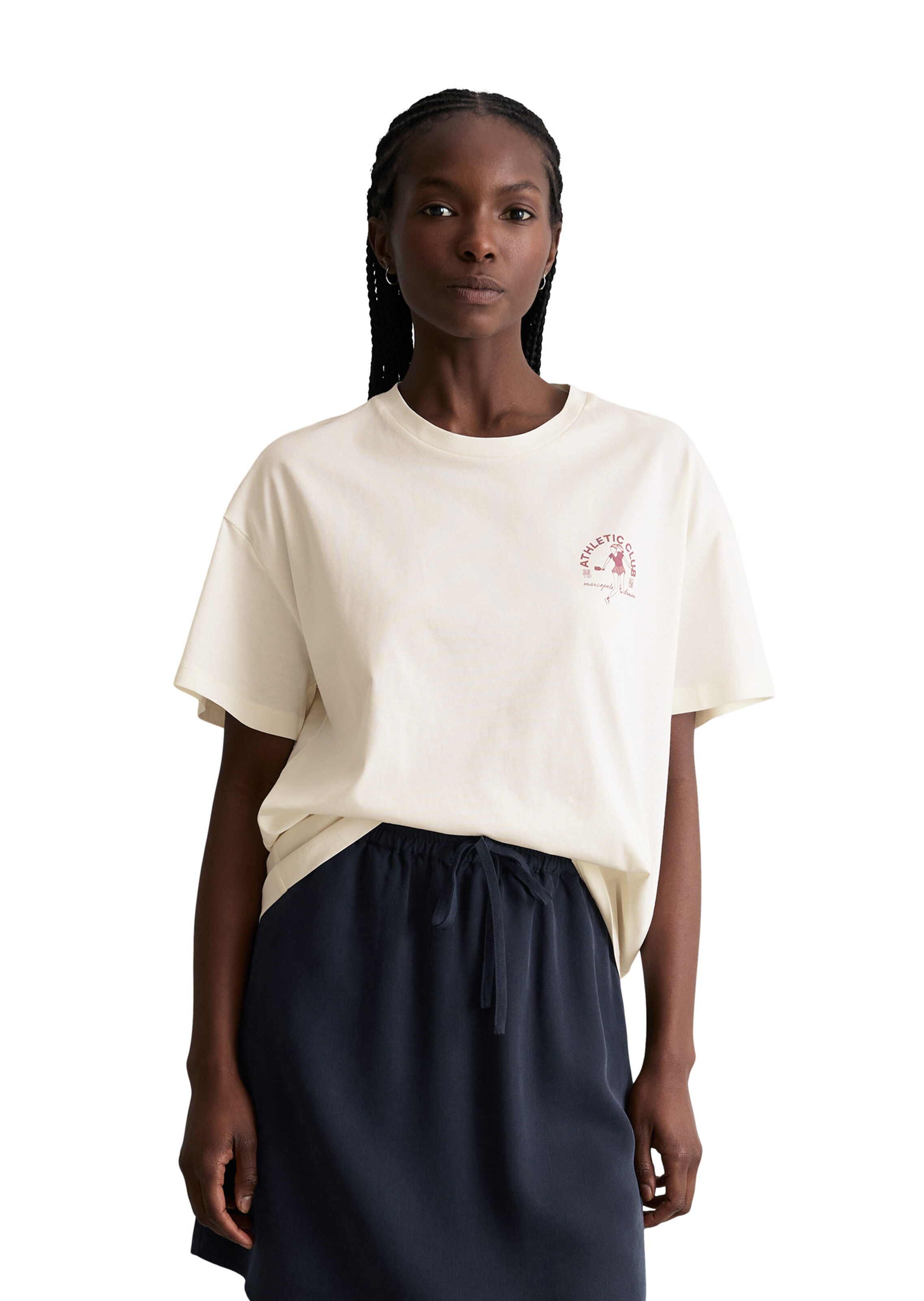 Marc O'Polo DENIM Shirt in Wit: voorkant