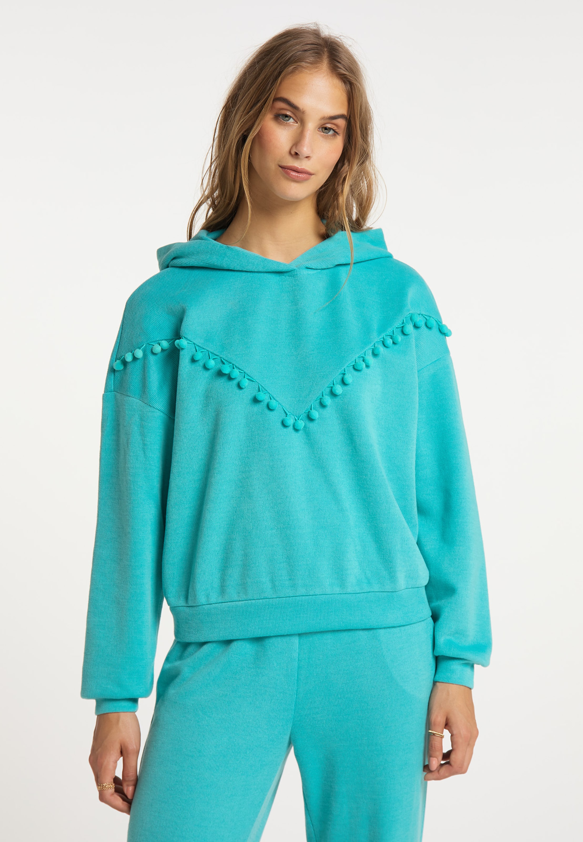 Frauen Sweat IZIA Sweatshirt in Aqua - CK95501 Frauen Sweat IZIA Sweatshirt in Aqua - CK95501