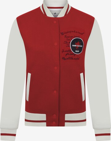 DENIM CULTURE Between-Season Jacket 'CECILIE ' in Red: front