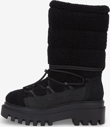 Calvin Klein - Botas de nieve en negro: frente