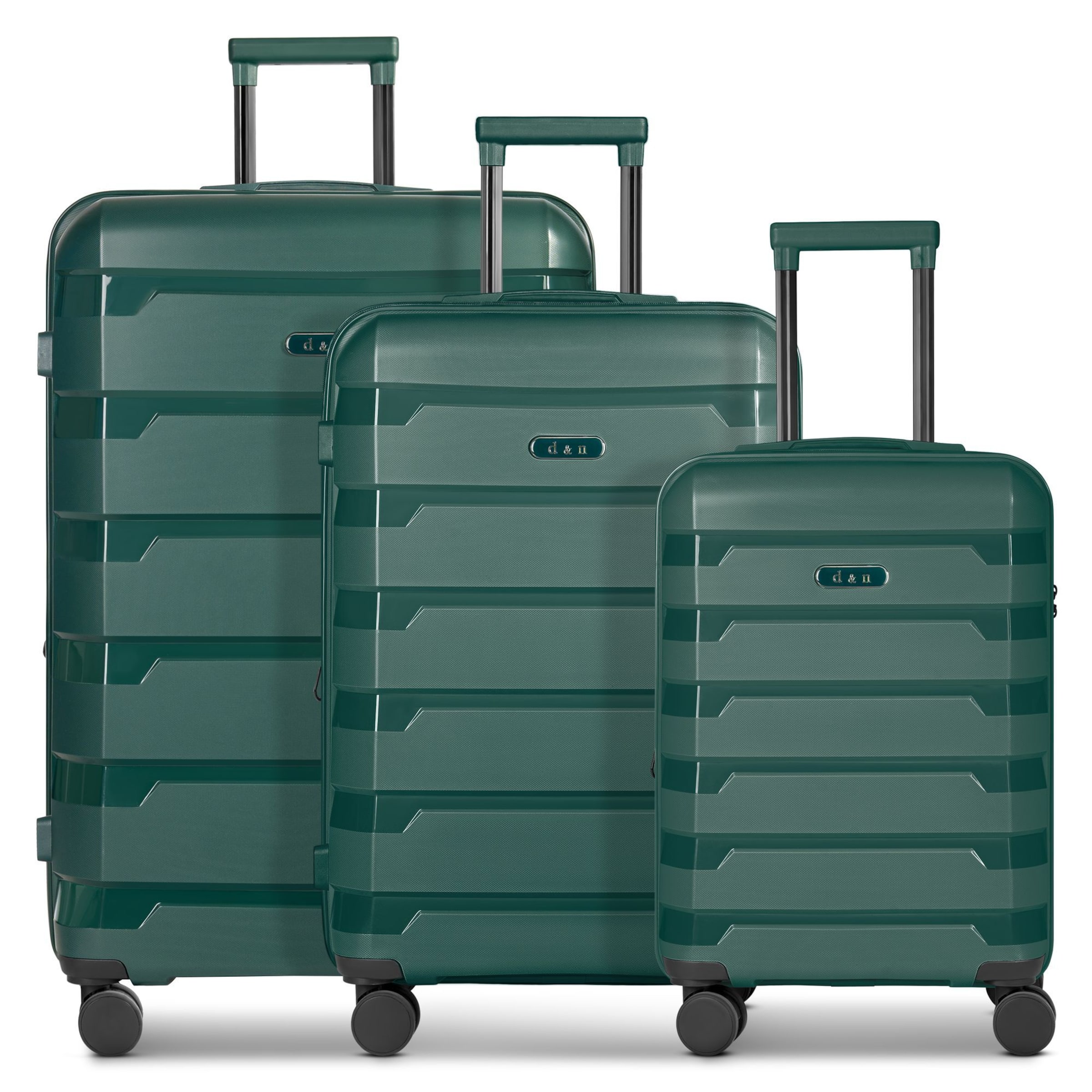 D&N Suitcase set 'South Dakota' in Green: front