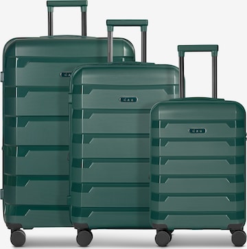 D&N Suitcase set 'South Dakota' in Green: front