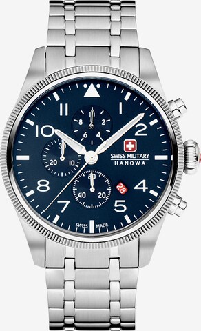 SWISS MILITARY HANOWA Analog Watch 'THUNDERBOLT CHRONO' in Silver: front