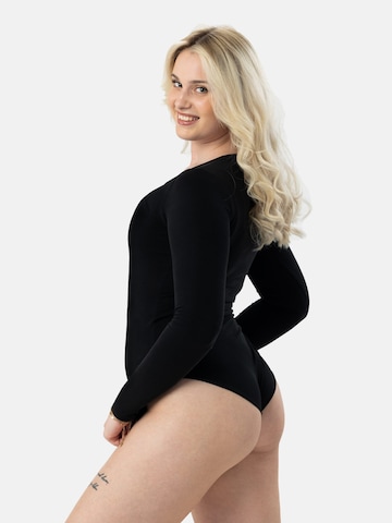 LEAFLETIC Bodysuit 'Leafletic Women’s Long Sleeve Bodysuit' in Black