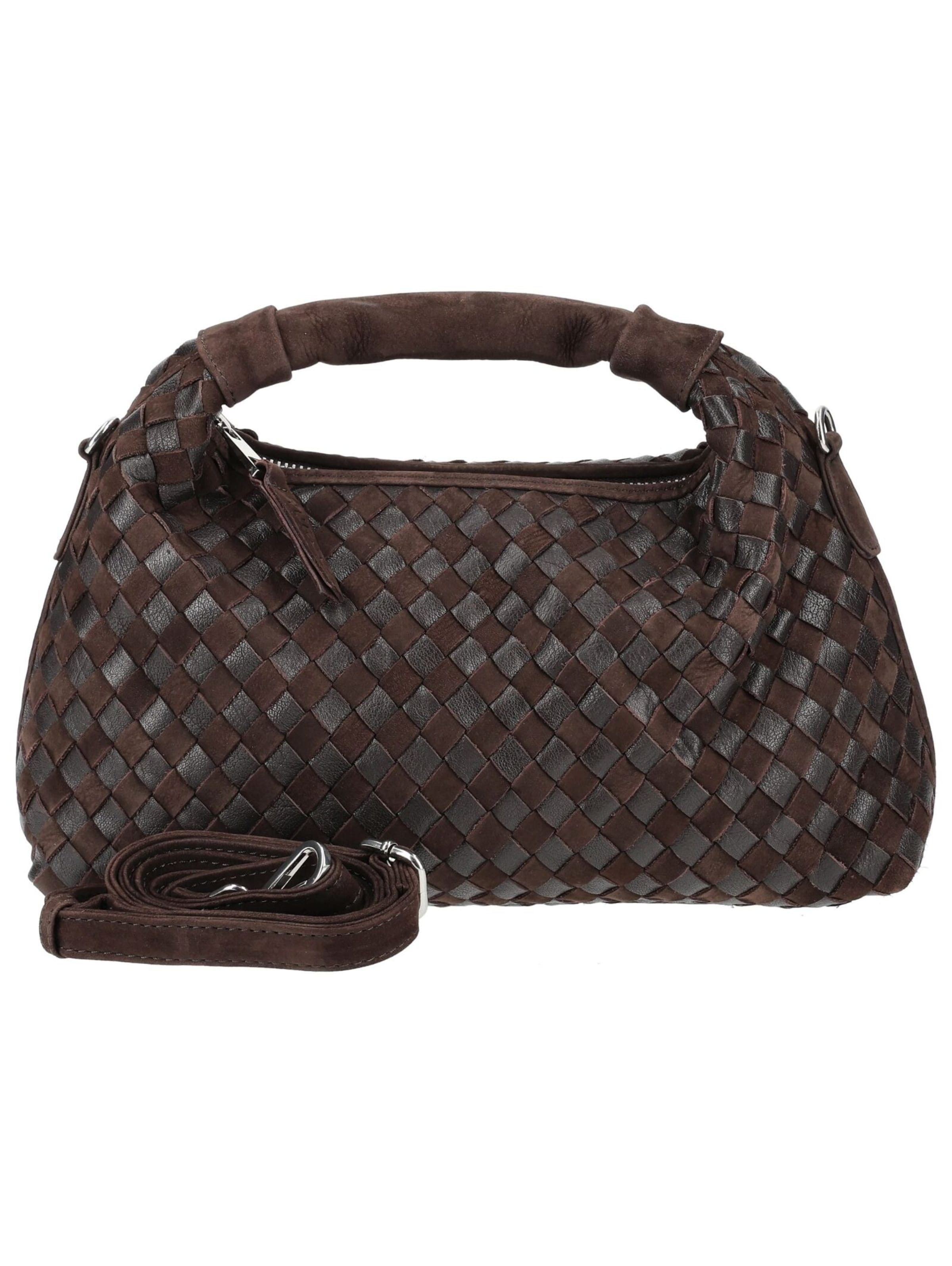 Sac bandoulière NÚNOO en marron : devant