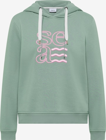 CECIL Sweatshirt in Green: front
