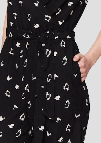 Tuta jumpsuit di QS in nero
