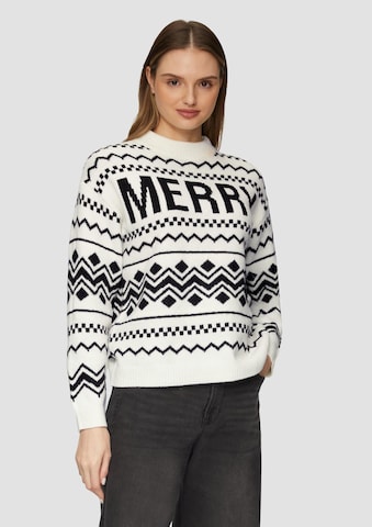 Pull-over s.Oliver en blanc : devant