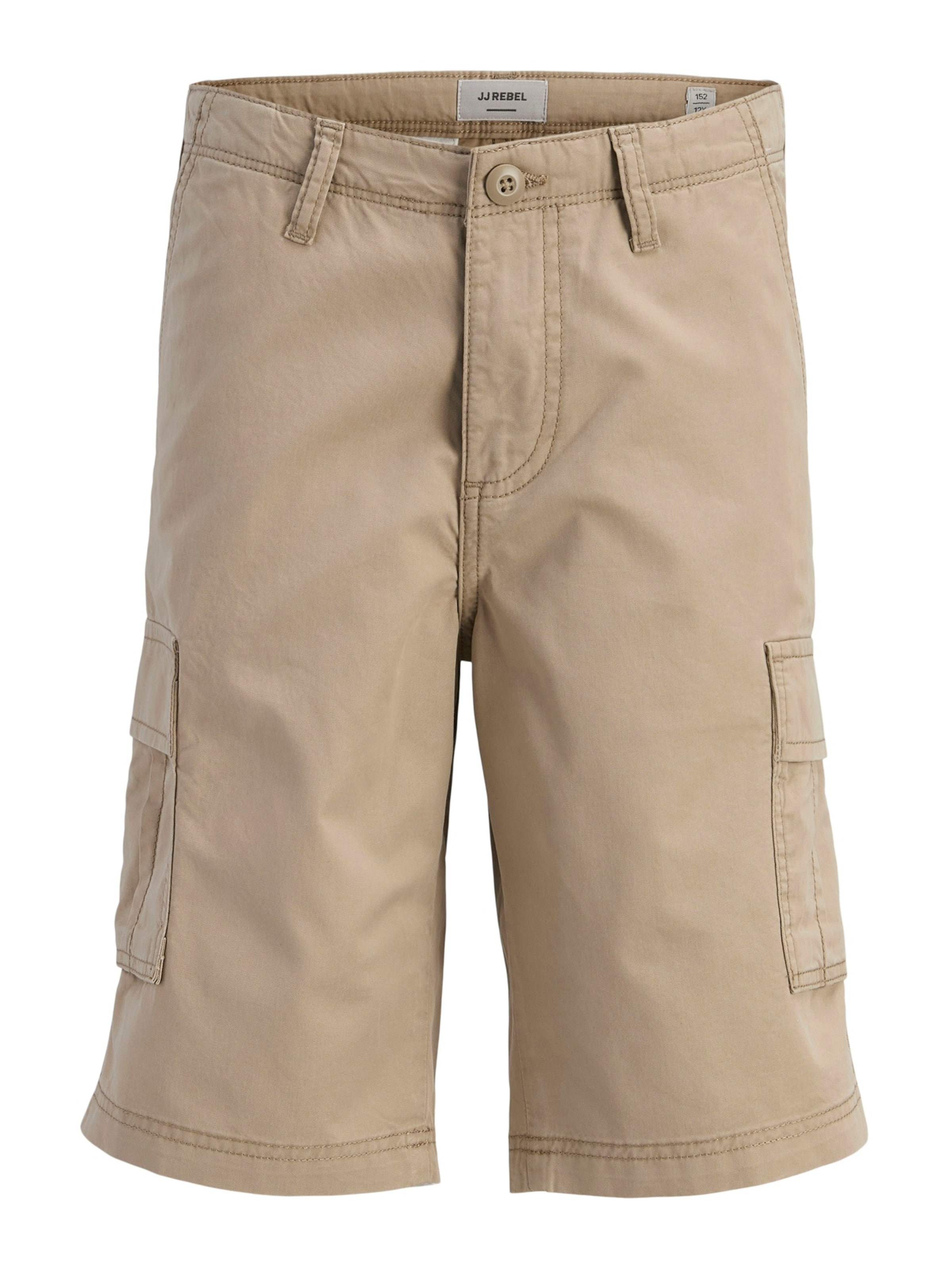 JJ Rebel Regularen Hlače 'JREBCORY' | bež barva: sprednja stran