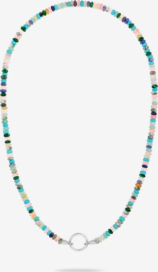 Tamaris Kette in türkis / grün / rosa / silber, Produktansicht