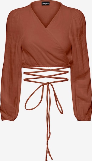 PIECES Bluse 'TINA' i rustbrun, Produktvisning