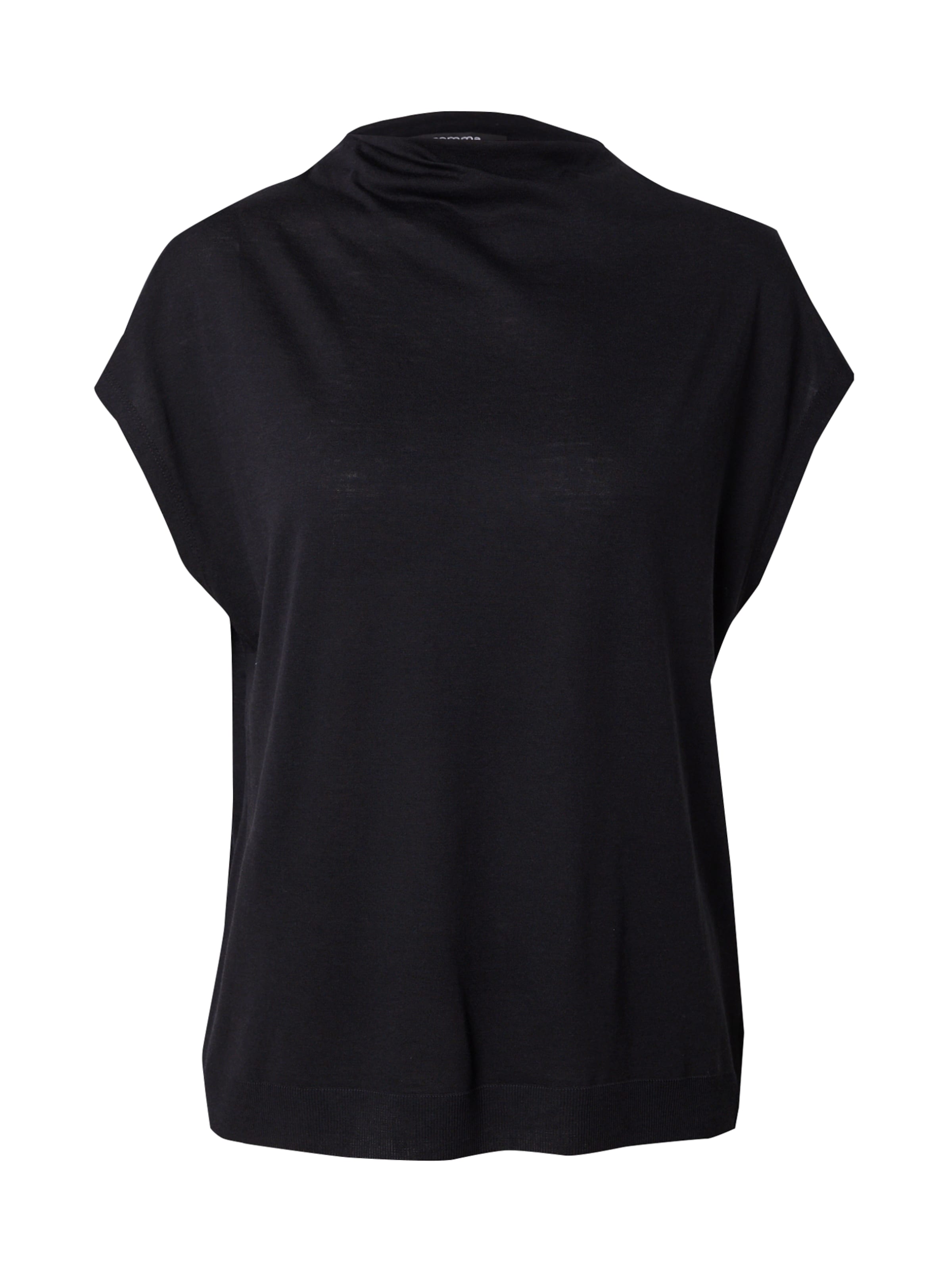 COMMA T-Shirt in Schwarz: Vorderseite