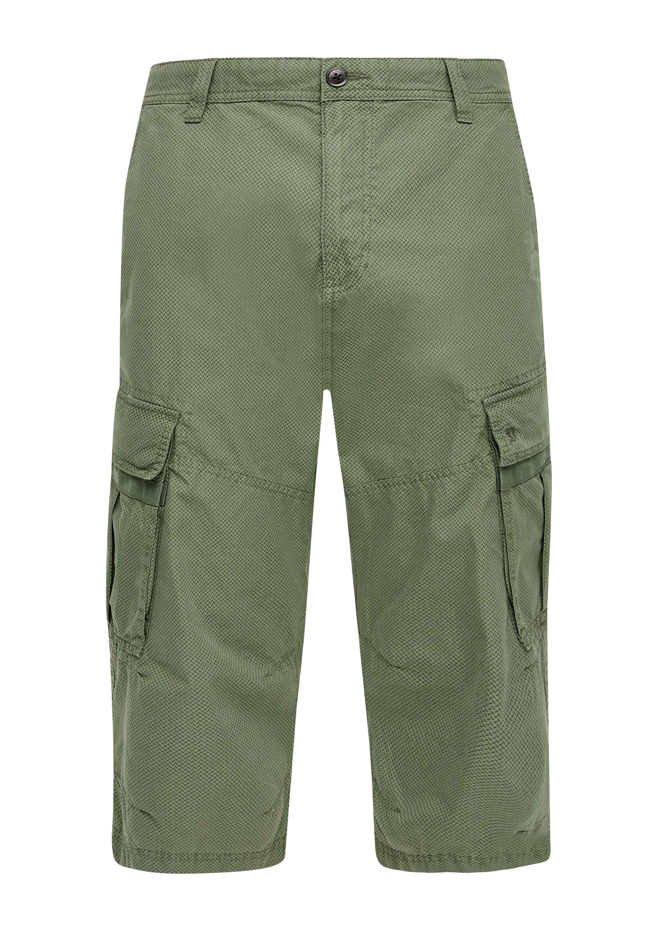 Regular Pantalon cargo s.Oliver en vert : devant