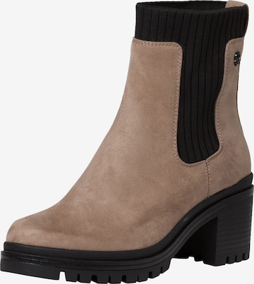 s.Oliver Chelsea Boots in Beige: predná strana